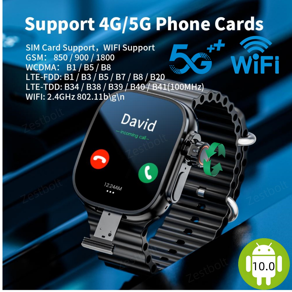 Smartwatch Store - Curved Display 4G Android 10 Smartwatch