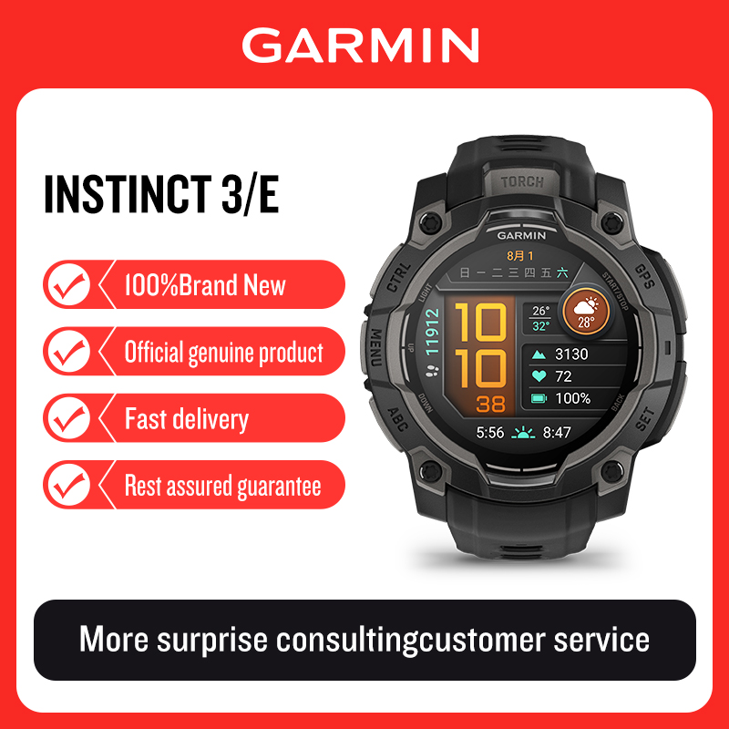 Smartwatch X18 - Garmin Instinct3/E solar powered sports watch,