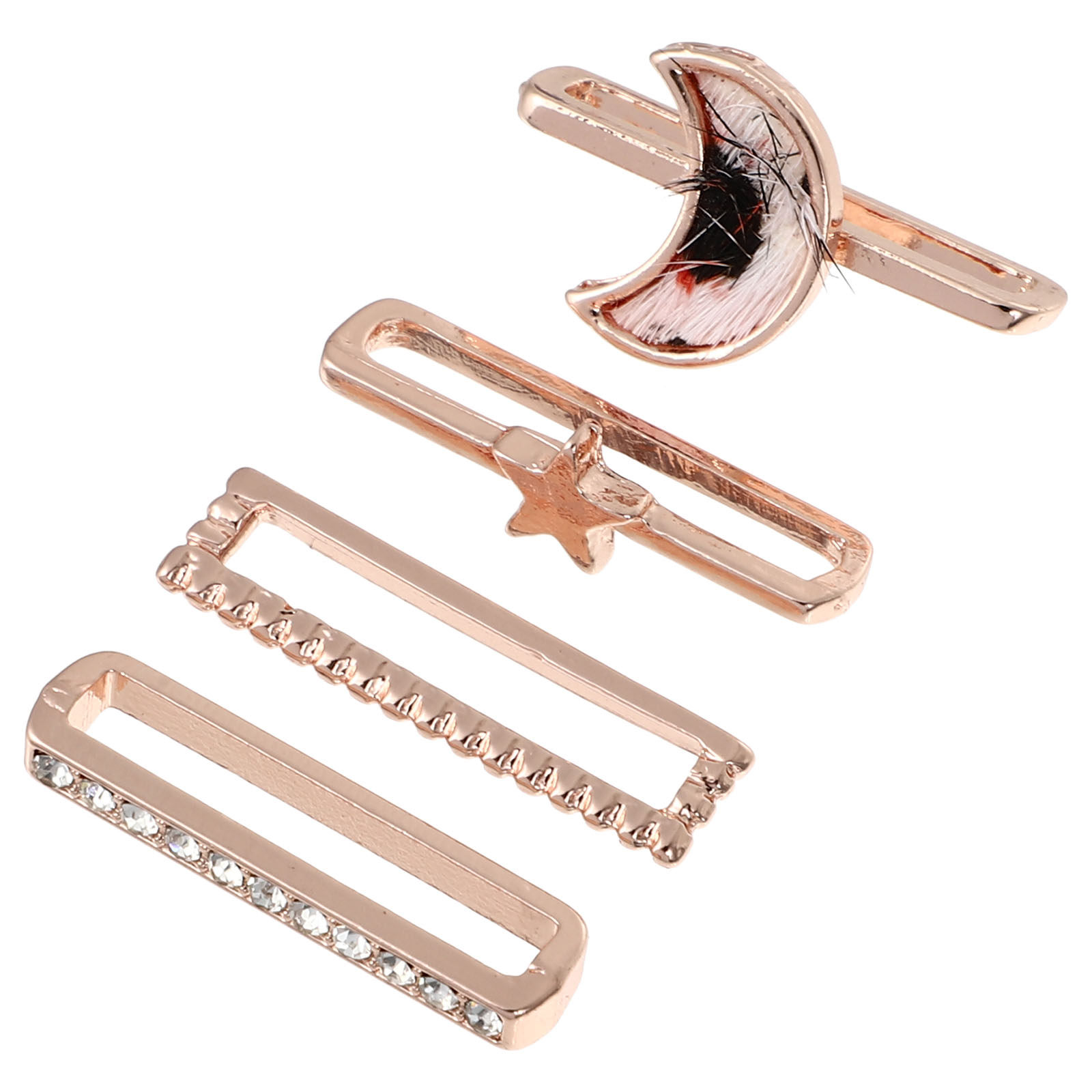 Smartwatch Band Accessories - 4Pcs Watchband Charms Decorative Rings Delicate