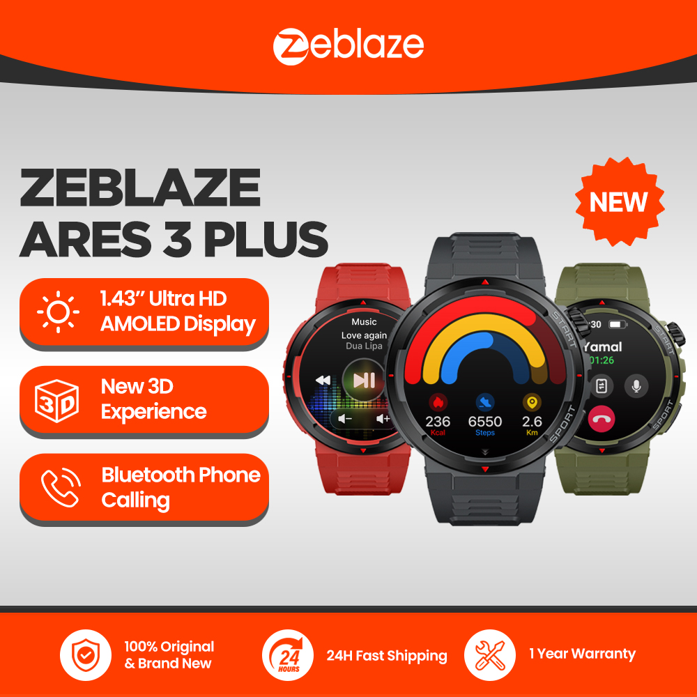Smartwatch X12 - New Zeblaze Ares 3 Plus 1.43''