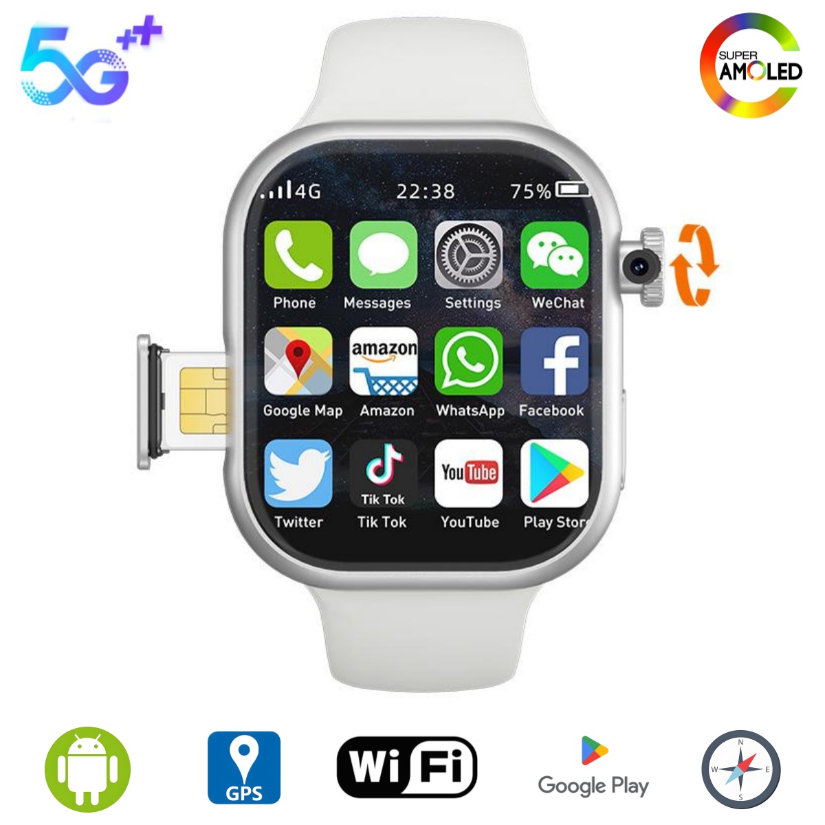 Smartwatch Instagram - Goldenspike S10 Smart Watch 2.29inch Amoled