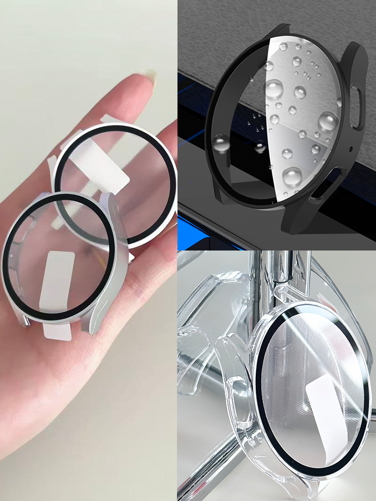 Samsung Smartwatch Accessories - Tempered Glass+PC Case for Samsung Galaxy