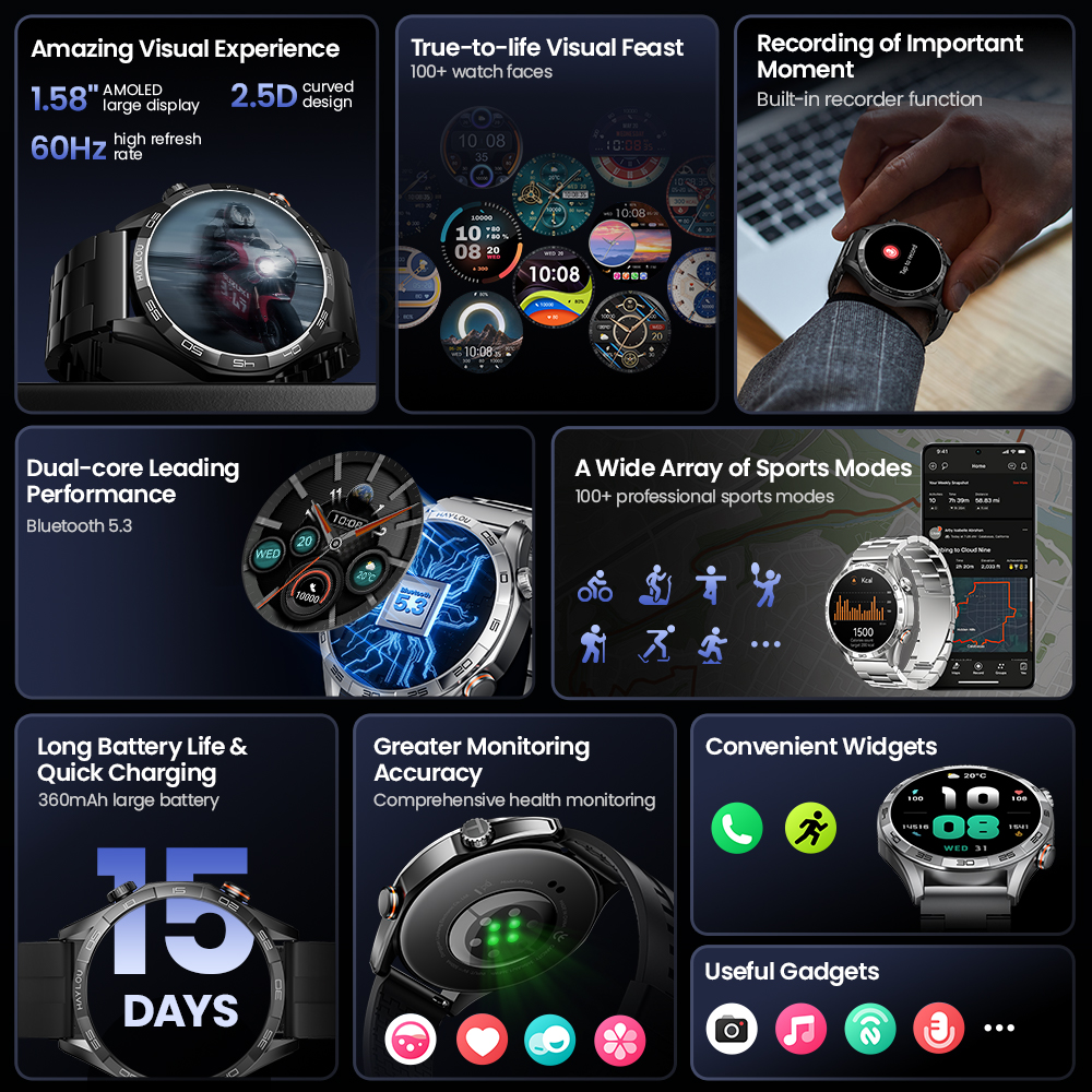 HAYLOU Solar 5 Voice Calling S - Smartwatch Instagram 评论和价格