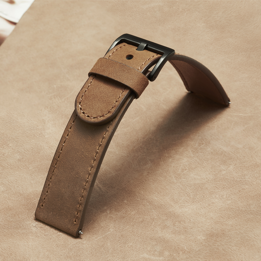 22mm Watch Strap Genuine Leath - Smartwatch Accessories Shop 评论和价格
