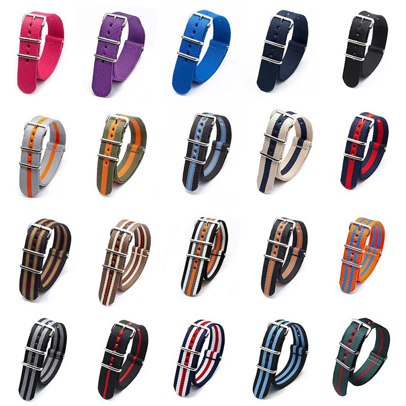 18/20/22/24mm Cambos Stripes S - Nylon Nato Strap 评论和价格