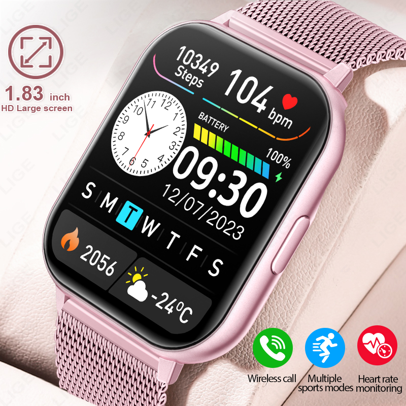 New 1.83‘’ HD Screen Fashion S - Smartwatch Custom 评论和价格