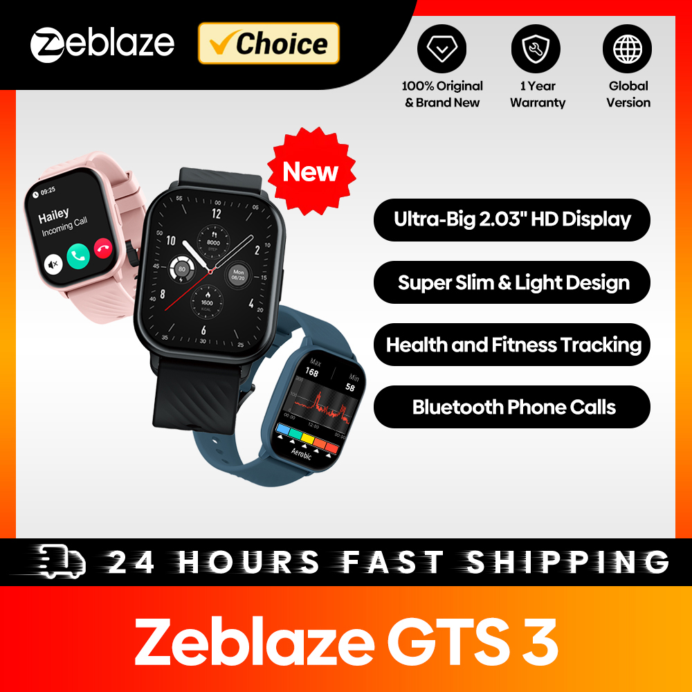 New Zeblaze GTS 3 Voice Callin - Smartwatch X12 评论和价格