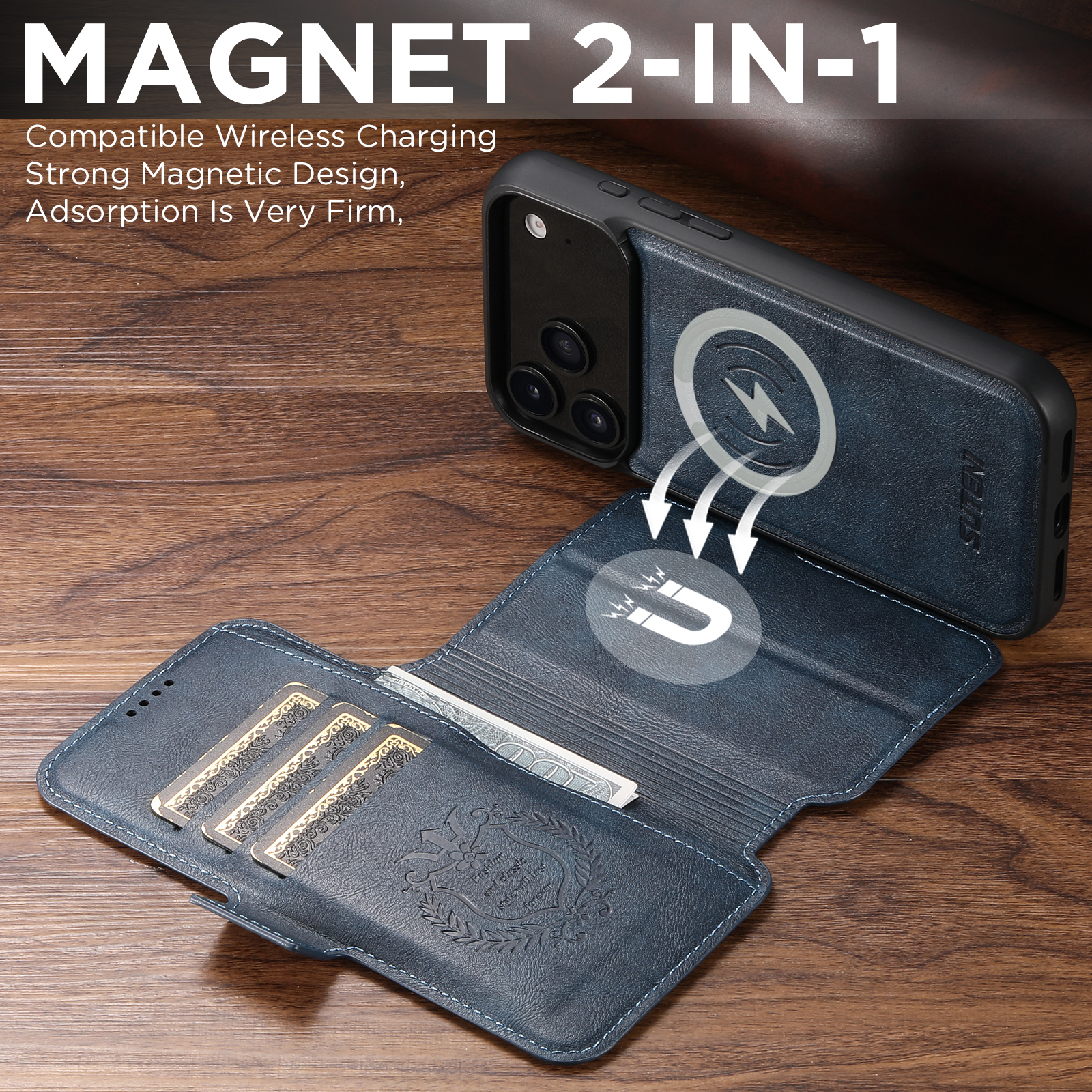 SUTENI Faux Leather Wireless C - Magnetic Charging Stand 评论和价格
