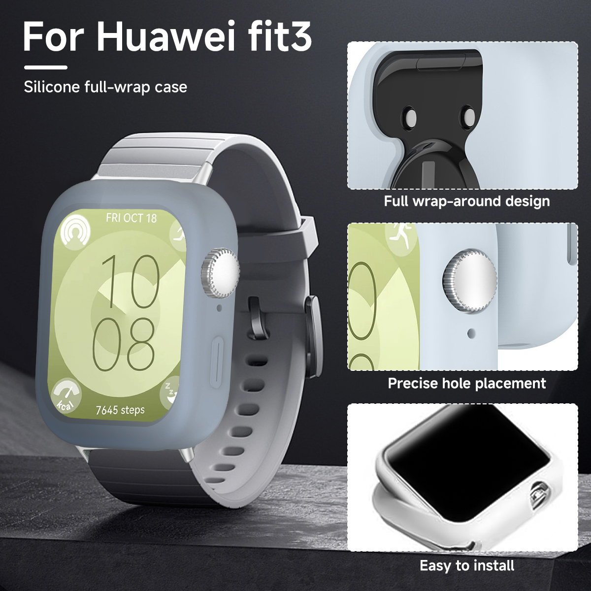 TPU Silicone Case For Huawei W - Huawei Smartwatch Accessories 评论和价格
