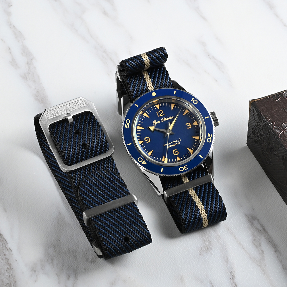 San Martin High Quality 20mm U - Nylon Nato Strap 评论和价格