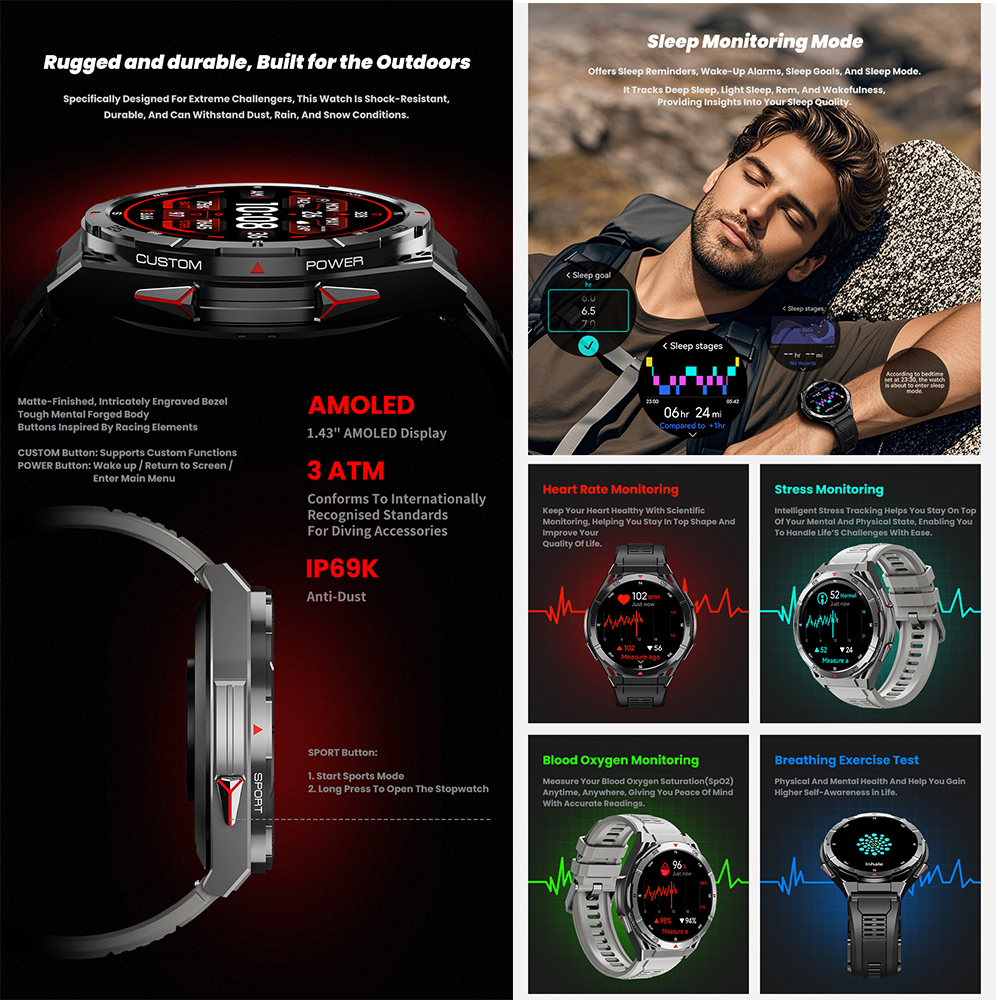 X2 Tank GPS Smart Watch 3ATM W - Smartwatch X2 评论和价格