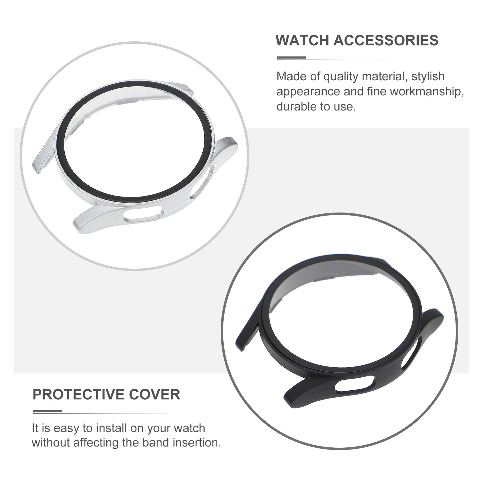 2Pcs Protective Watch Shell Ad - Smartwatch Case 评论和价格