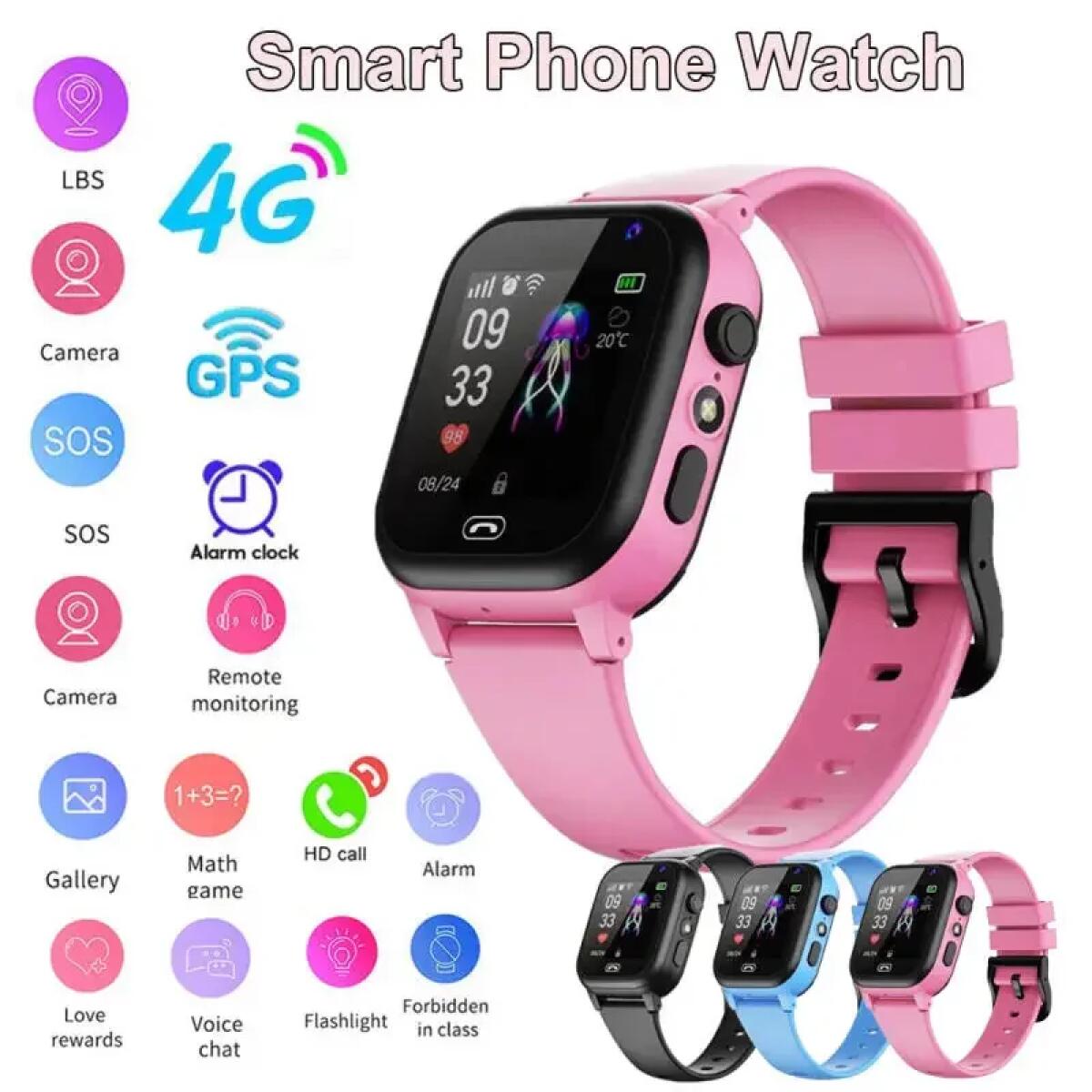 Kids Smart Watch 4G Multifunct - Smartwatch Id 评论和价格