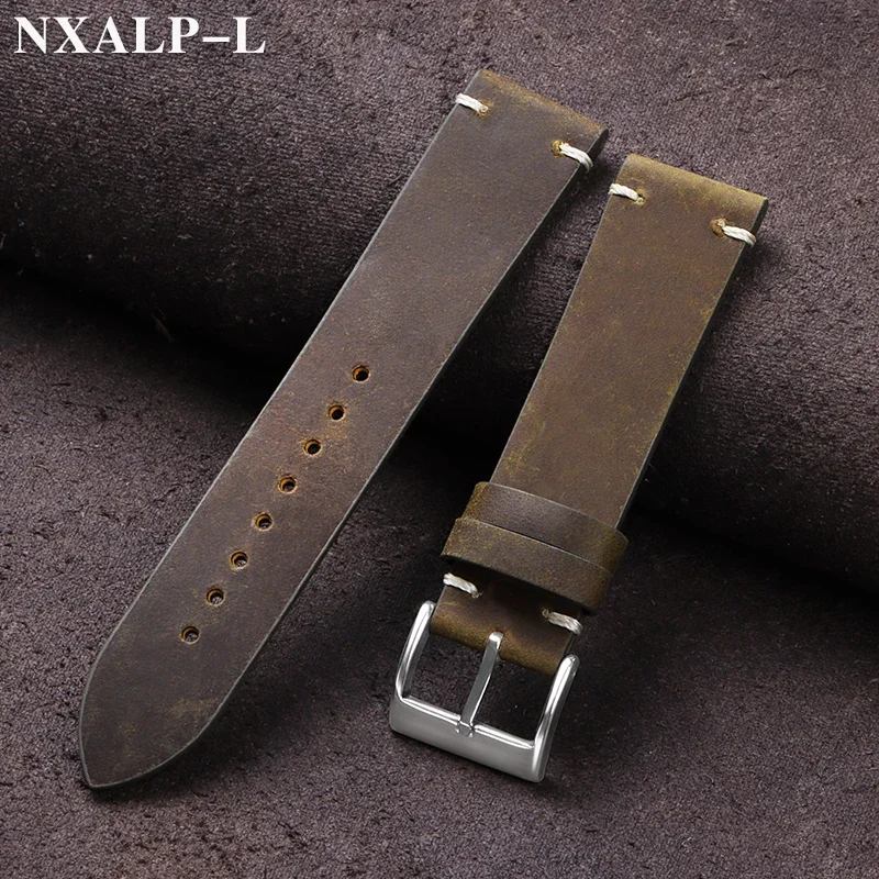 Vintage Oil Wax Leather Watch  - Nylon Nato Strap 评论和价格