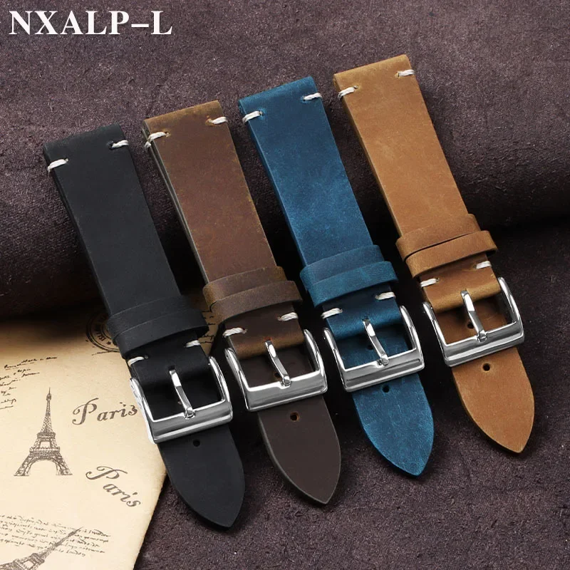 Vintage Oil Wax Leather Watch  - Nylon Nato Strap 评论和价格