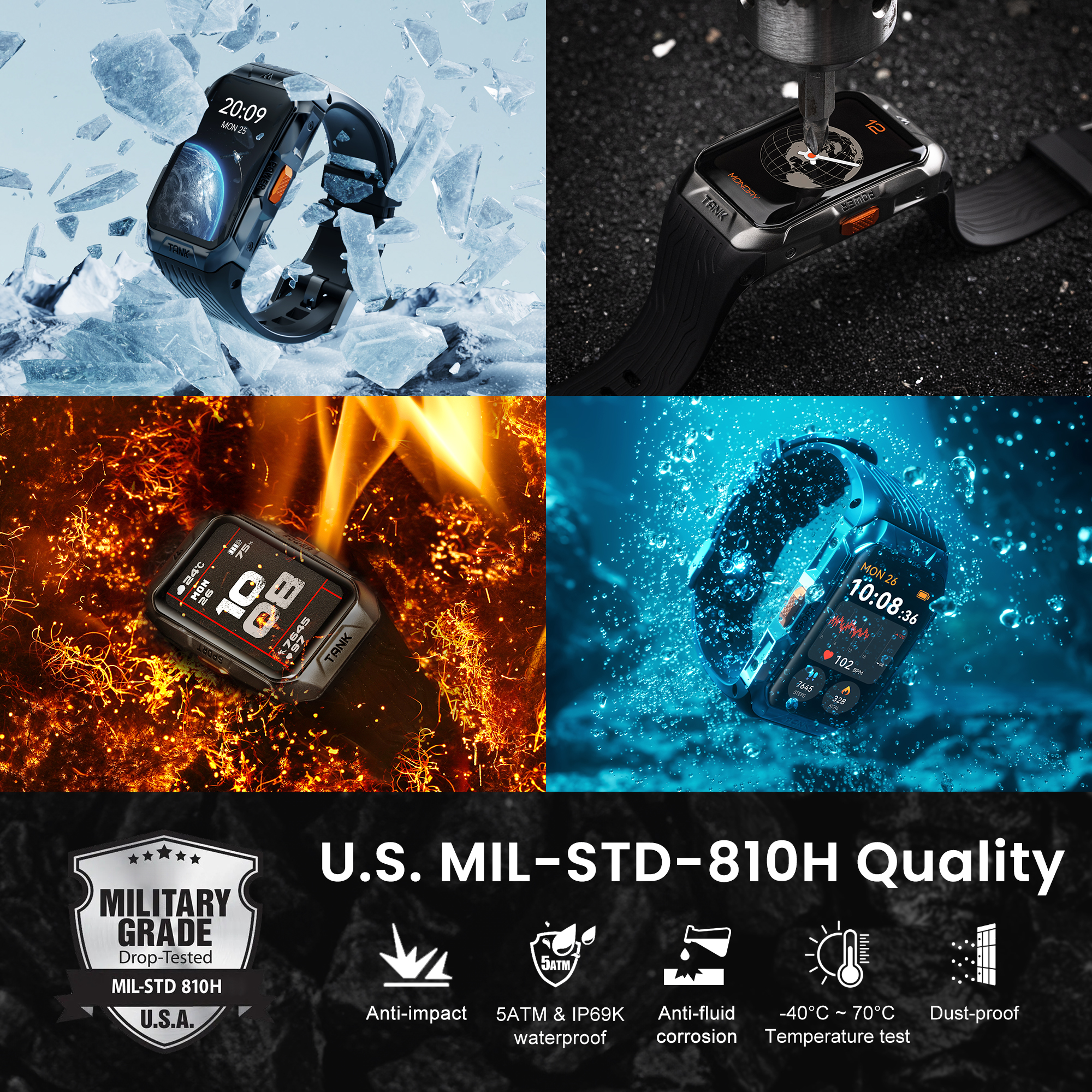 2025 KOSPET TANK X2 Ultra Smar - Smartwatch X2 评论和价格