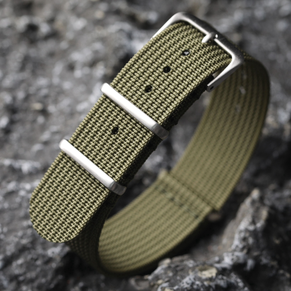 New Ribbed Nylon Watchband Nyl - Nylon Nato Strap 评论和价格