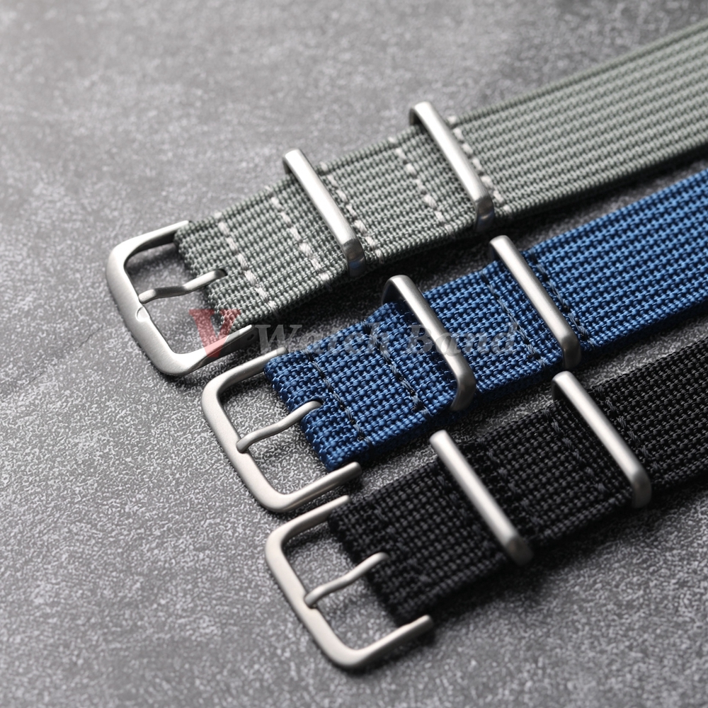 New Ribbed Nylon Watchband Nyl - Nylon Nato Strap 评论和价格