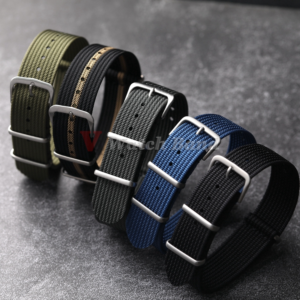 New Ribbed Nylon Watchband Nyl - Nylon Nato Strap 评论和价格
