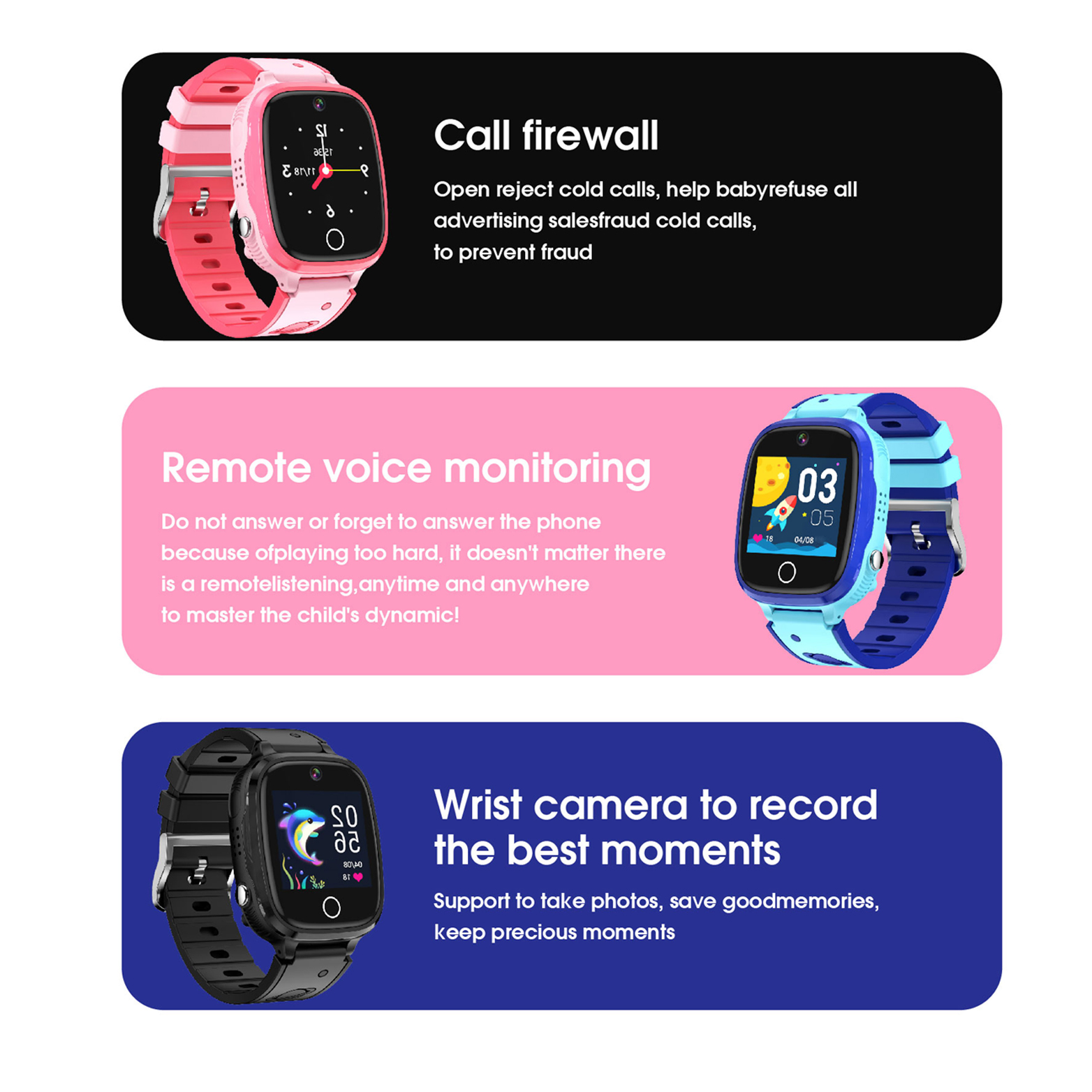 4G Student Sim Card Smart Watc - Smartwatch Id 评论和价格