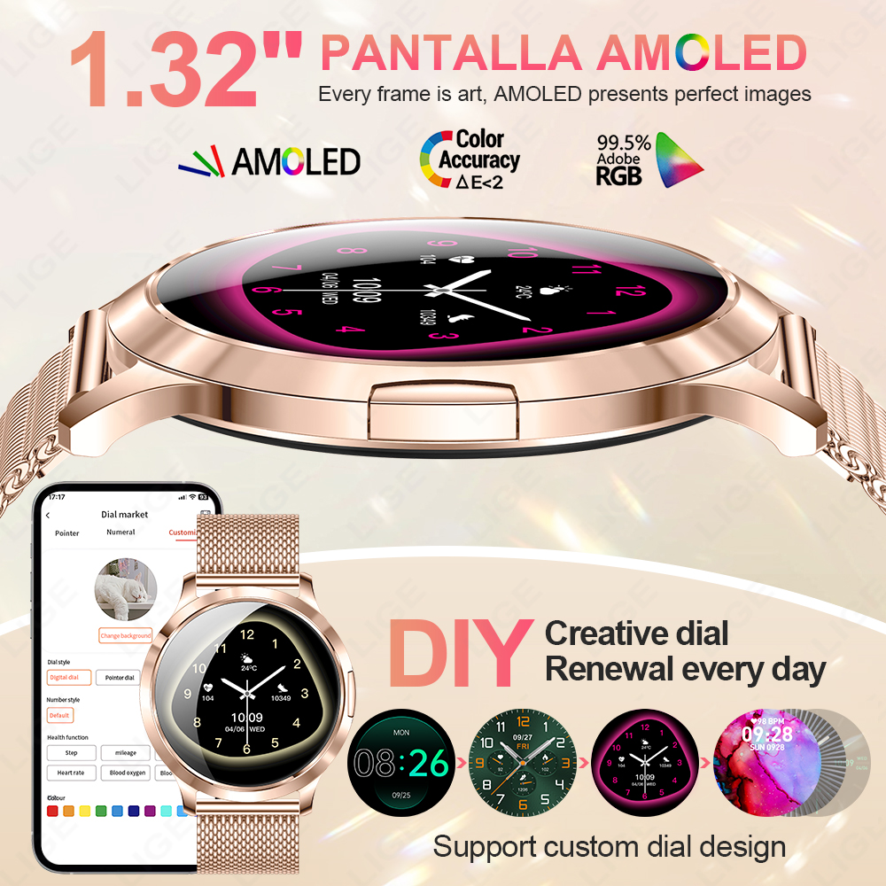 LIGE 2026 New Smart Watch Wome - Smartwatch Custom 评论和价格