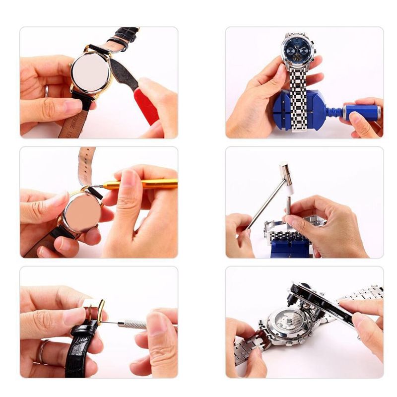 29Pcs Box Watch Repair Tool Ki - Tool Kit Strap Change 评论和价格