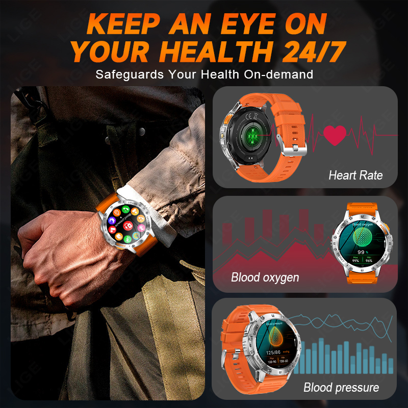 LIGE 1.43 Inch AMOLED Screen B - Smartwatch Instagram 评论和价格