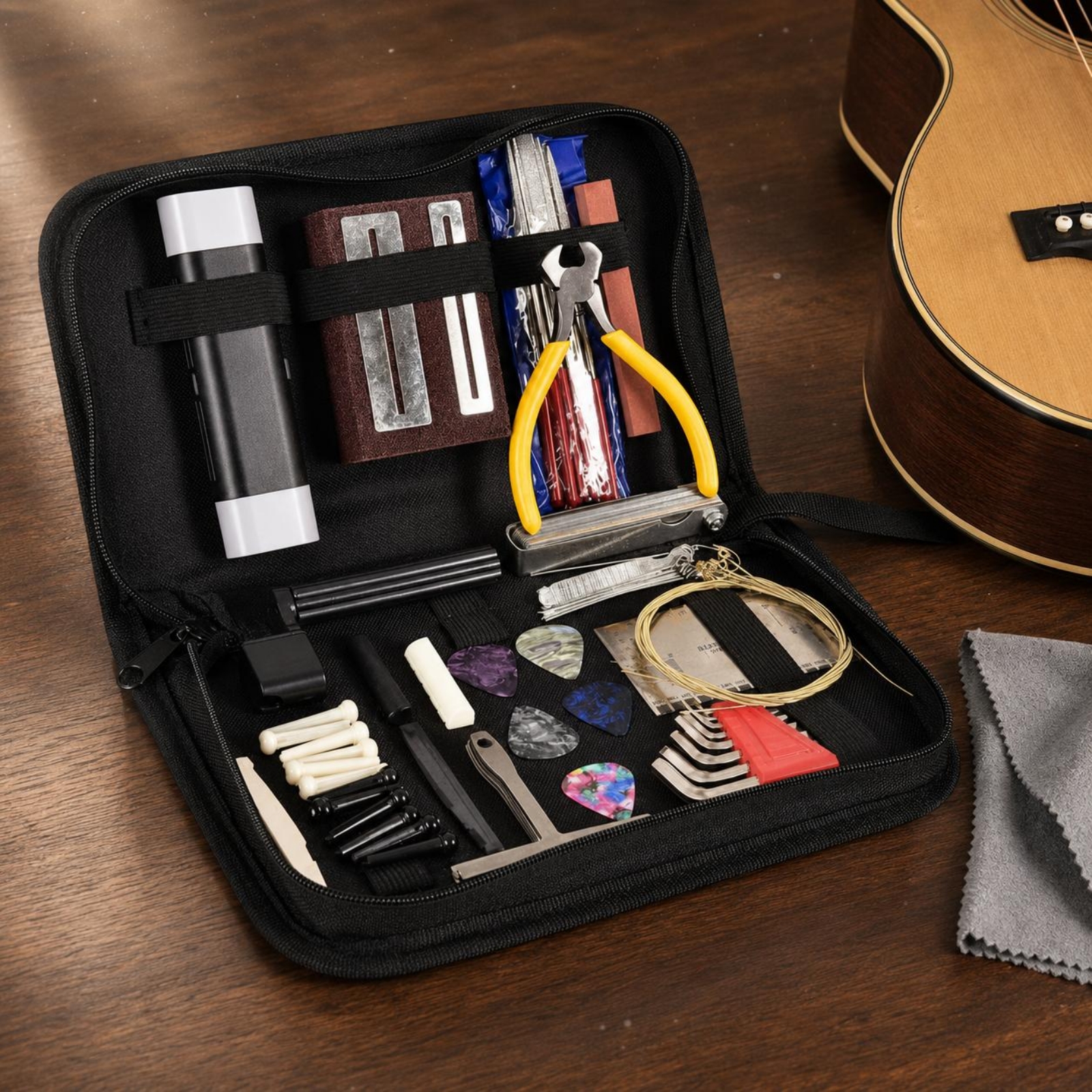 Guitar Repair Toolkit Elastic  - Tool Kit Strap Change 评论和价格