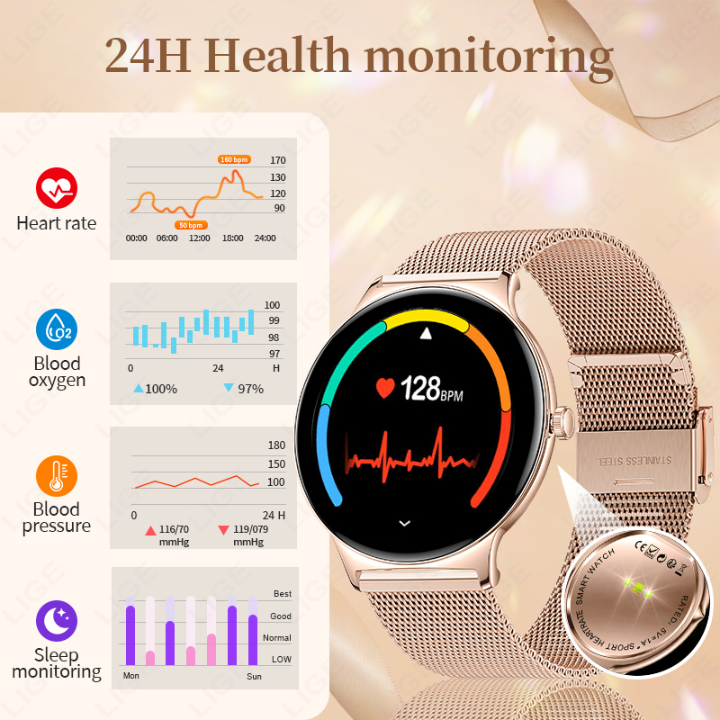 LIGE New Ultra Thin Smart Watc - Smartwatch Custom 评论和价格