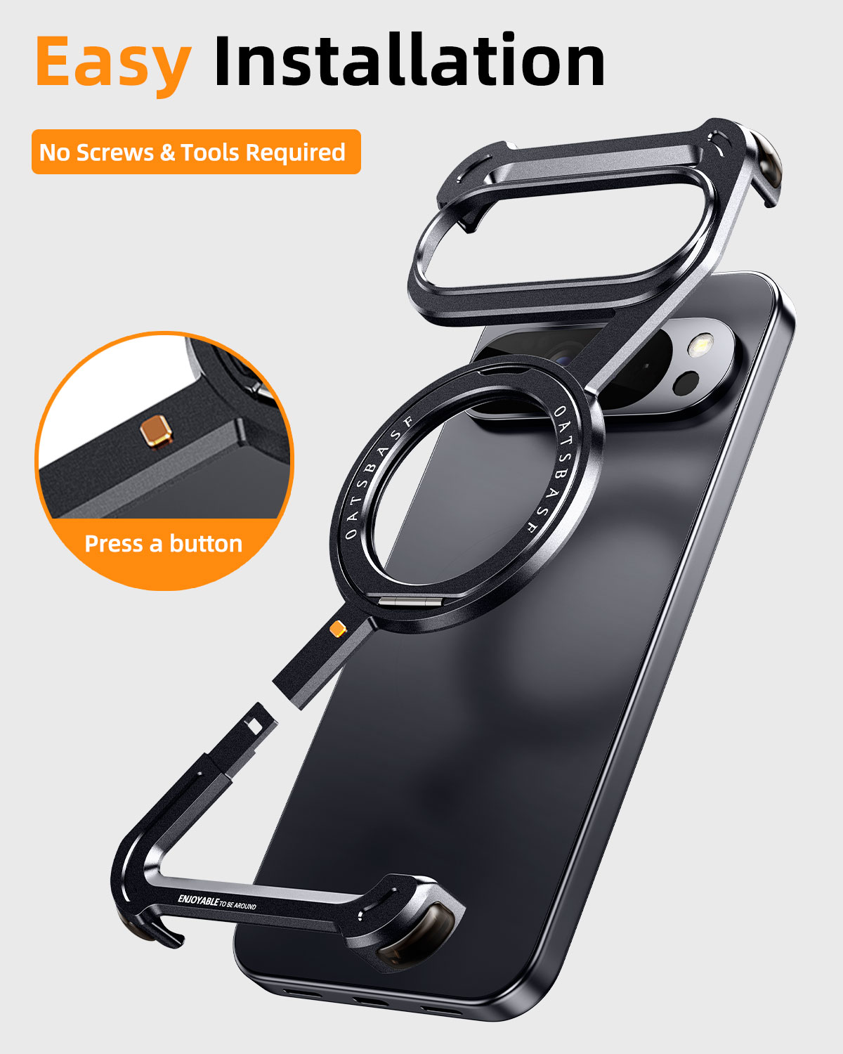 Oatsbasf Metal Phone Case for  - Magnetic Charging Stand 评论和价格
