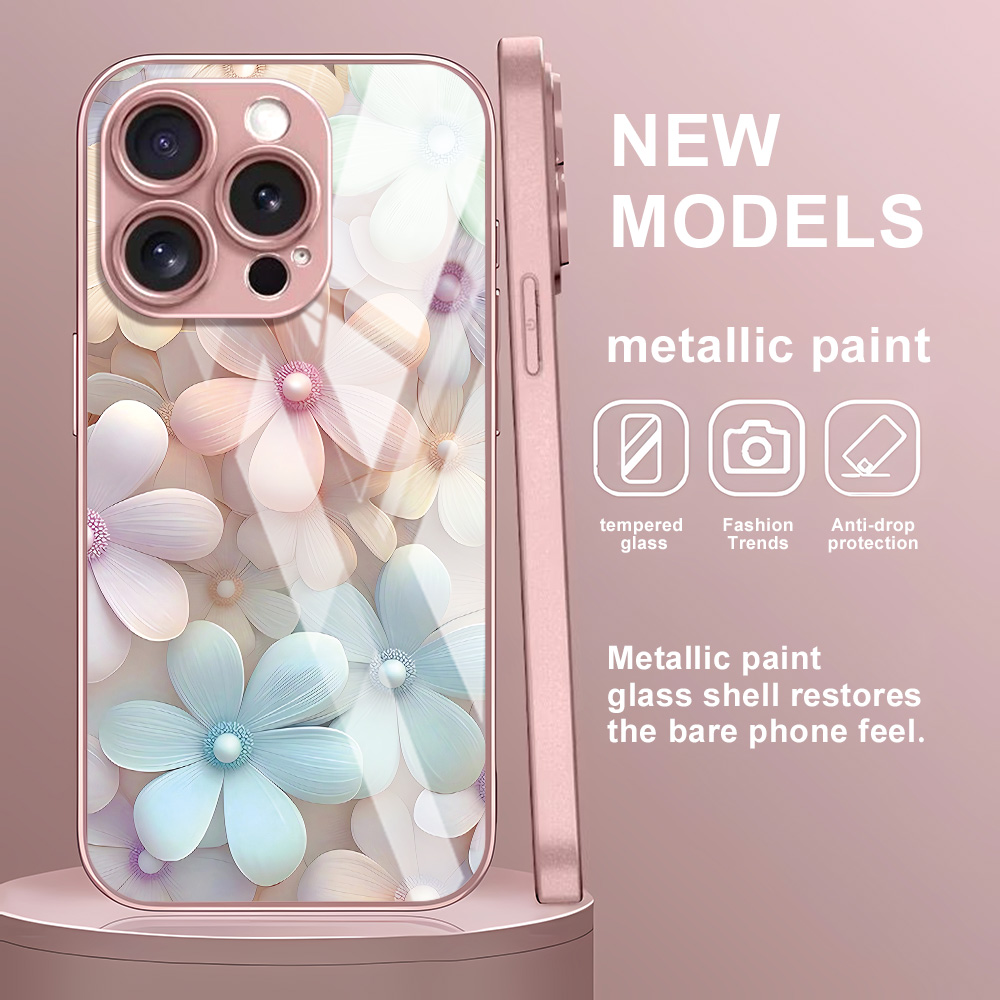 Flower Tempered Glass Case For - Screen Protector Film 评论和价格