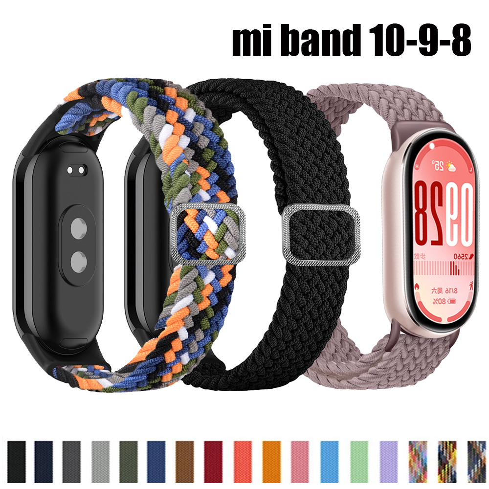 Strap for Xiaomi Mi Band 10 8  - Solo Loop Strap 评论和价格
