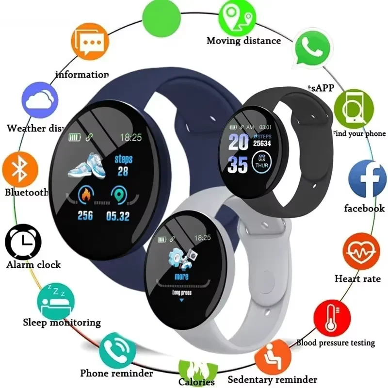 Children D18 Smartwatch Square - Android Smartwatch Accessories 评论和价格