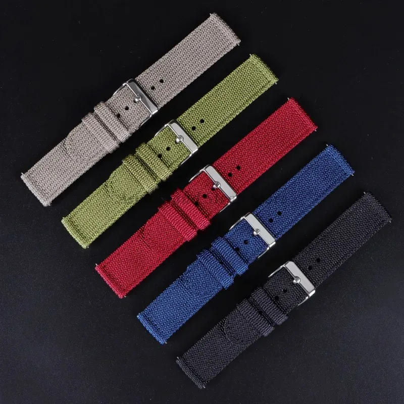 18 20 22 24mm Nylon Canvas Str - Nylon Nato Strap 评论和价格