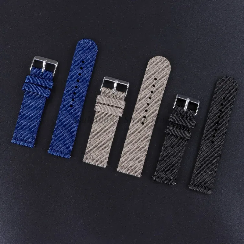 18 20 22 24mm Nylon Canvas Str - Nylon Nato Strap 评论和价格