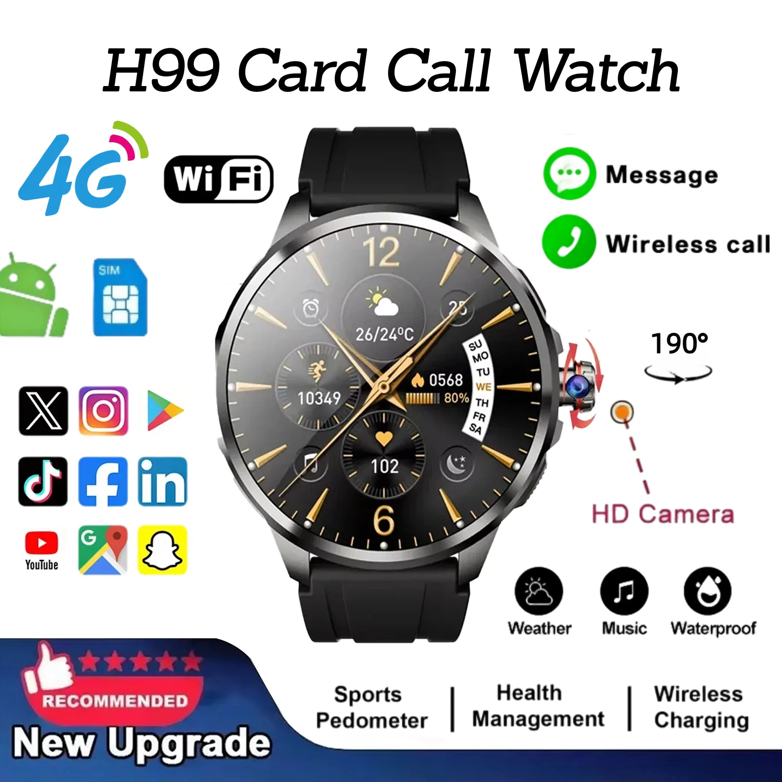 H99 Smart Watch Android Watche - Smartwatch Store 评论和价格