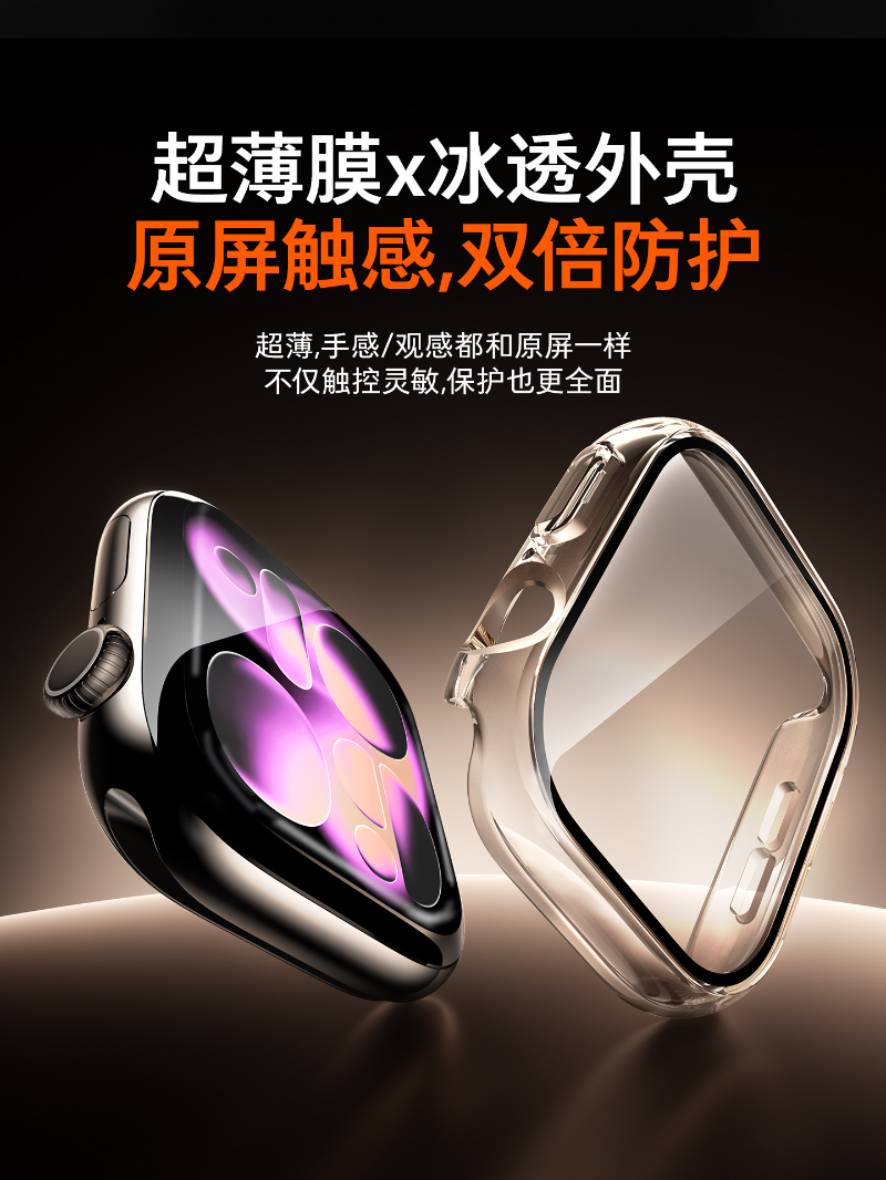 3pcs Glass+Cover For Apple Wat - Smartwatch Band Accessories 评论和价格