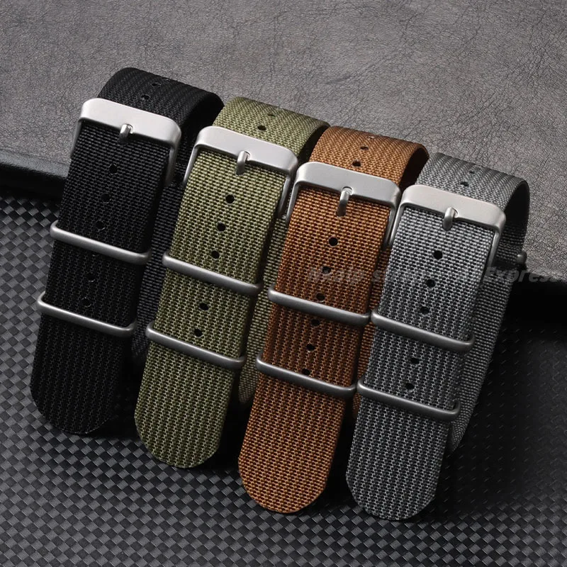 Ribbed Nylon Watch Strap 18mm  - Nylon Nato Strap 评论和价格