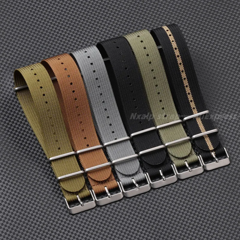 Ribbed Nylon Watch Strap 18mm  - Nylon Nato Strap 评论和价格