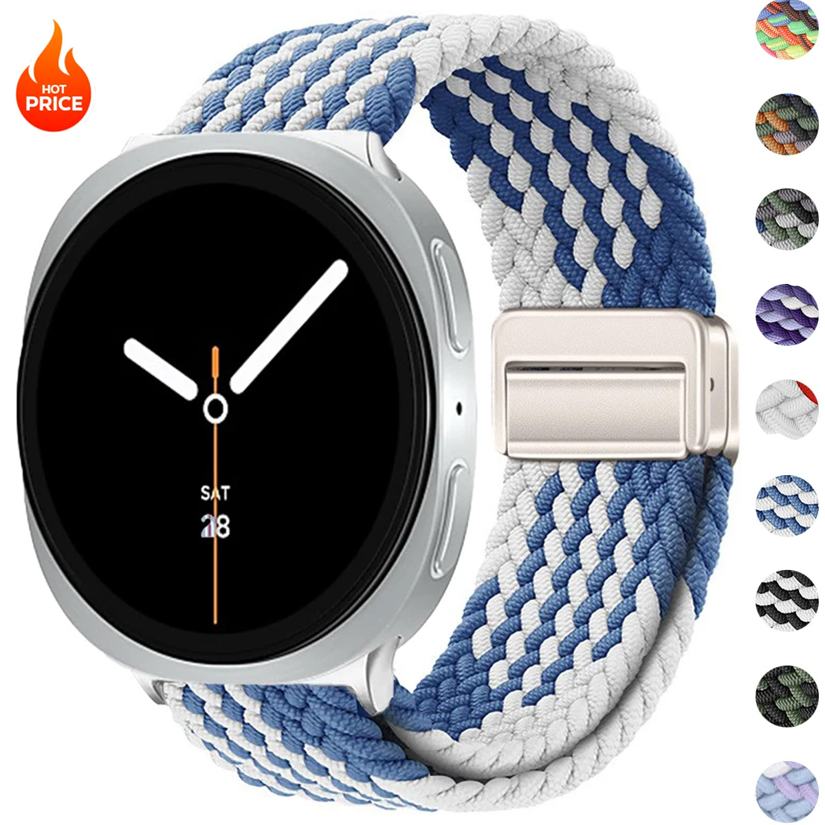 Magnetic Nylon Strap for Samsu - Solo Loop Strap 评论和价格
