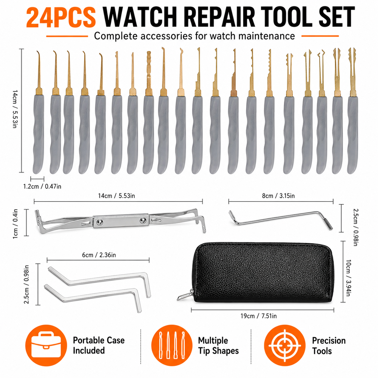 24PCS Professional Watchmaker  - Tool Kit Strap Change 评论和价格