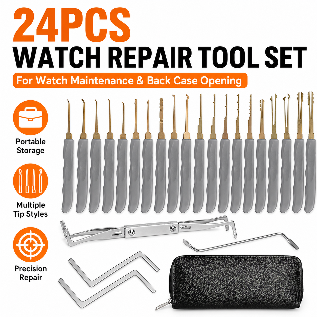 24PCS Professional Watchmaker  - Tool Kit Strap Change 评论和价格