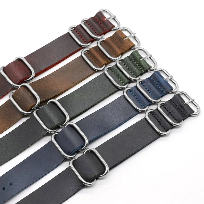 Vintage Genuine Leather Watch  - Nylon Nato Strap 评论和价格
