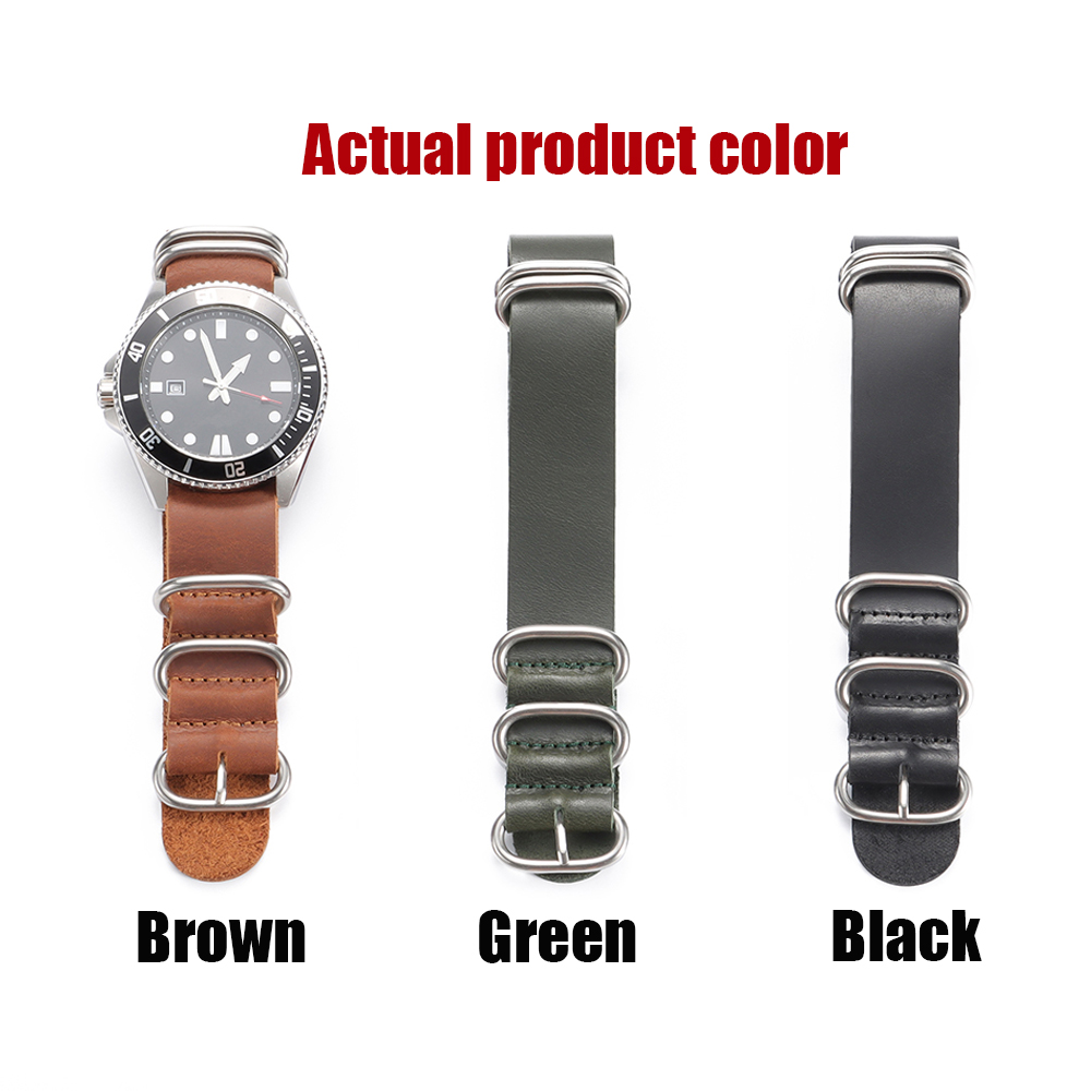 Vintage Genuine Leather Watch  - Nylon Nato Strap 评论和价格