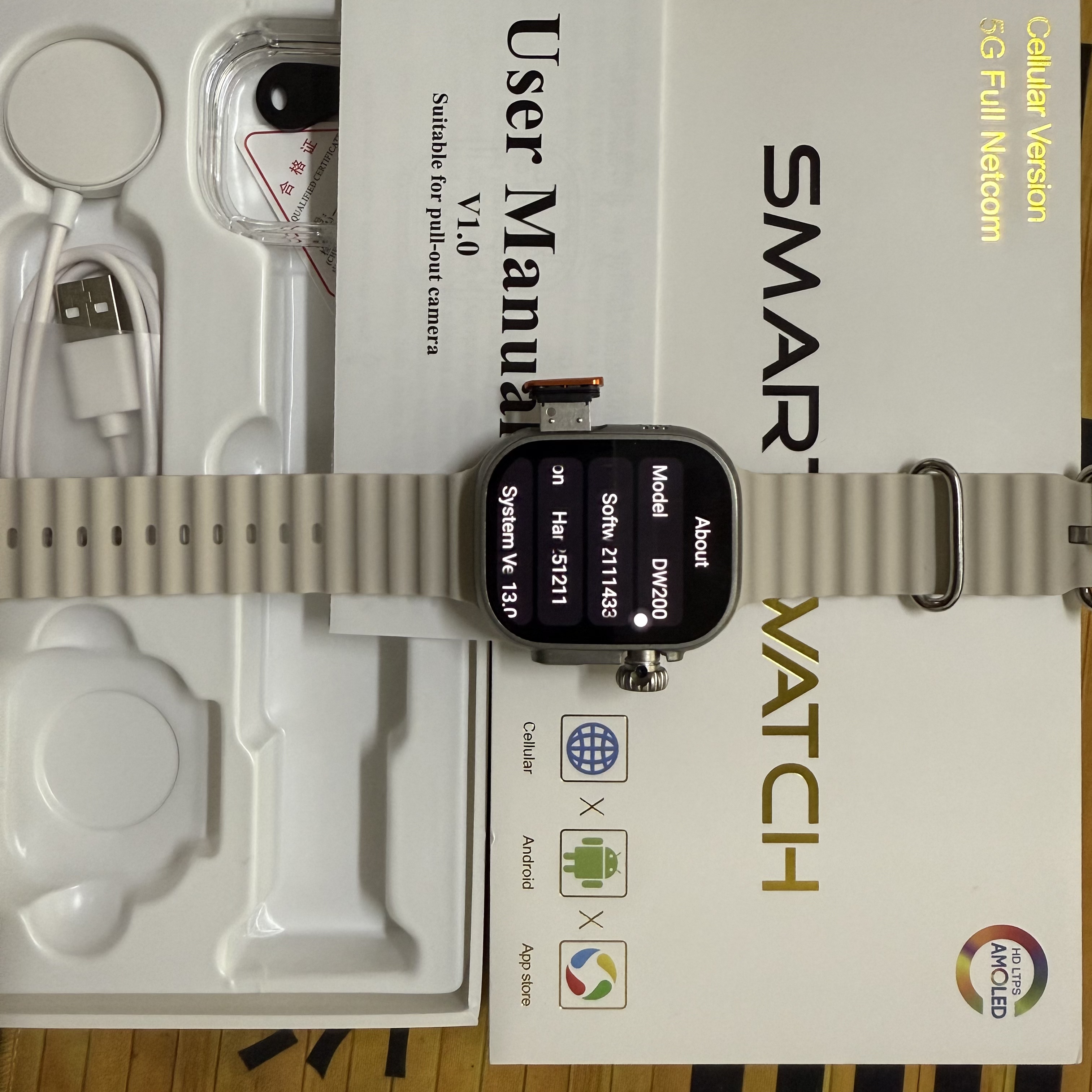 DW200 Smartwatch Men WIFI Touc - Smartwatch Id 评论和价格