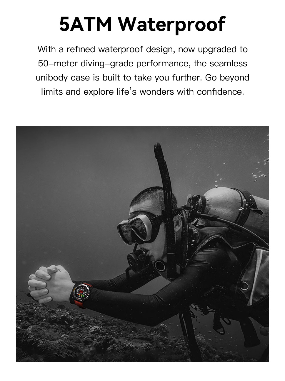5ATM Waterproof  Smart Watch C - Smartwatch M Active 评论和价格