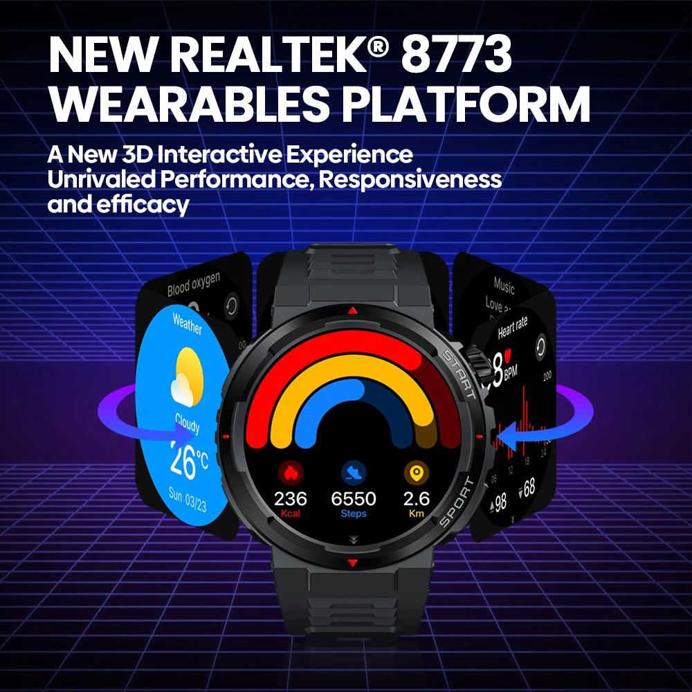 New Zeblaze Ares 3 Plus 1.43'' - Smartwatch X12 评论和价格