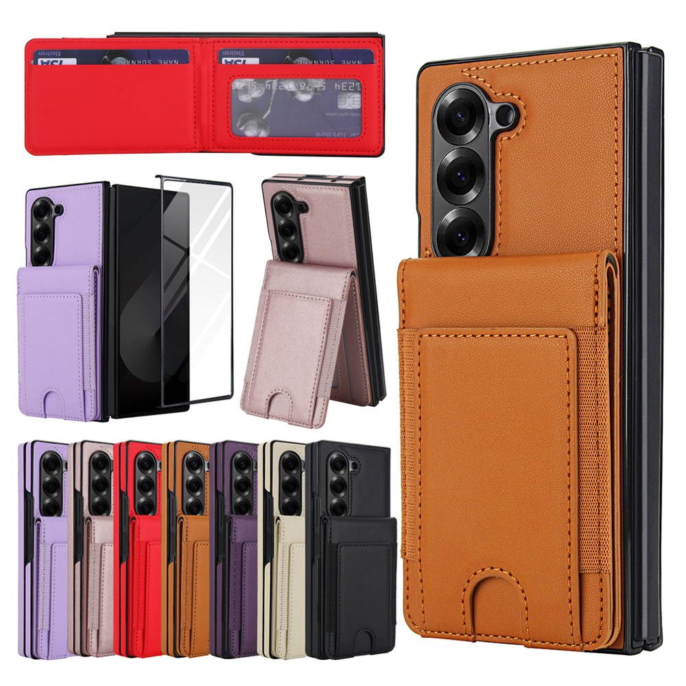 Retro Pure Color Leather Phone - Screen Protector Film 评论和价格