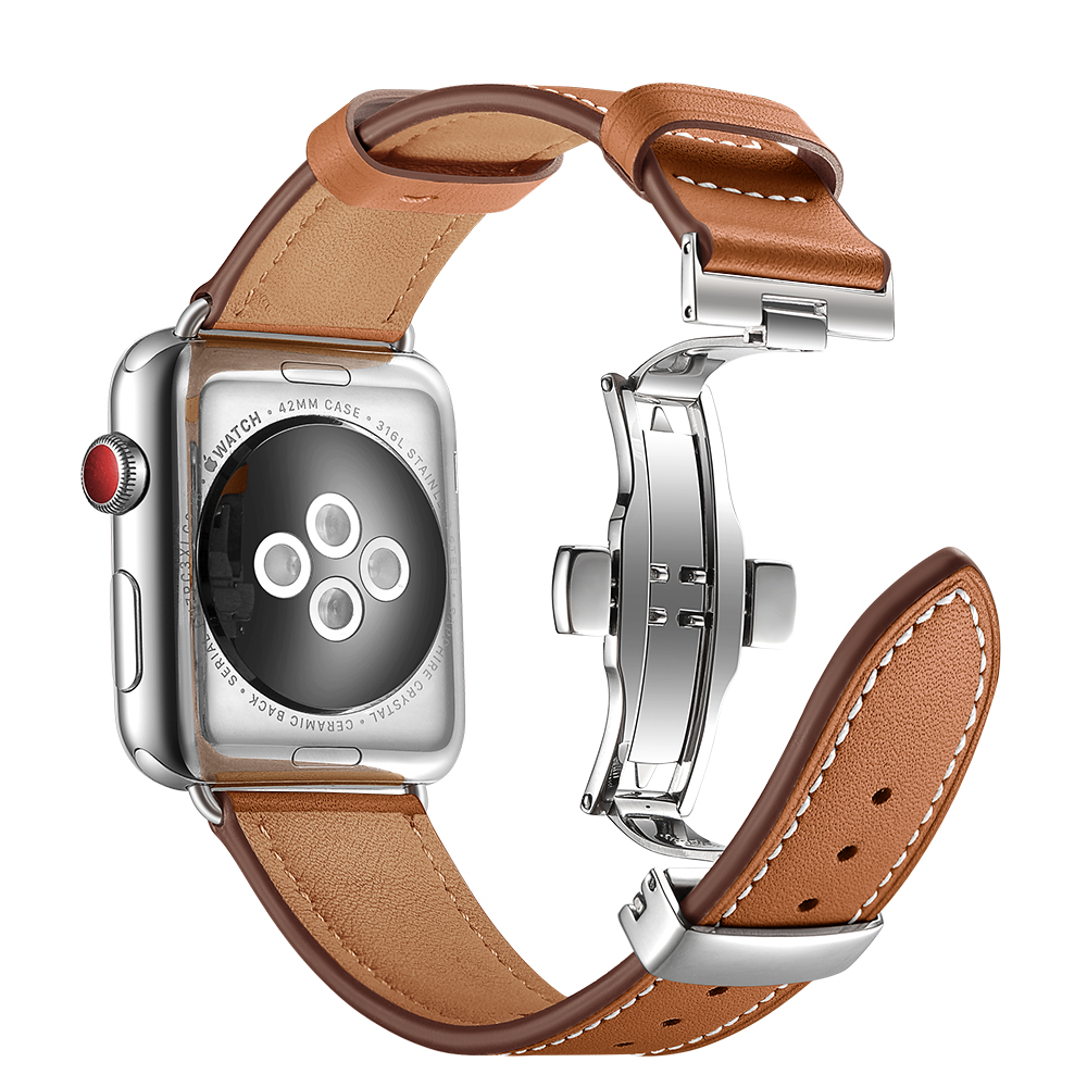 For Apple Watch Band Genuine L - Smartwatch Accessories Shop 评论和价格