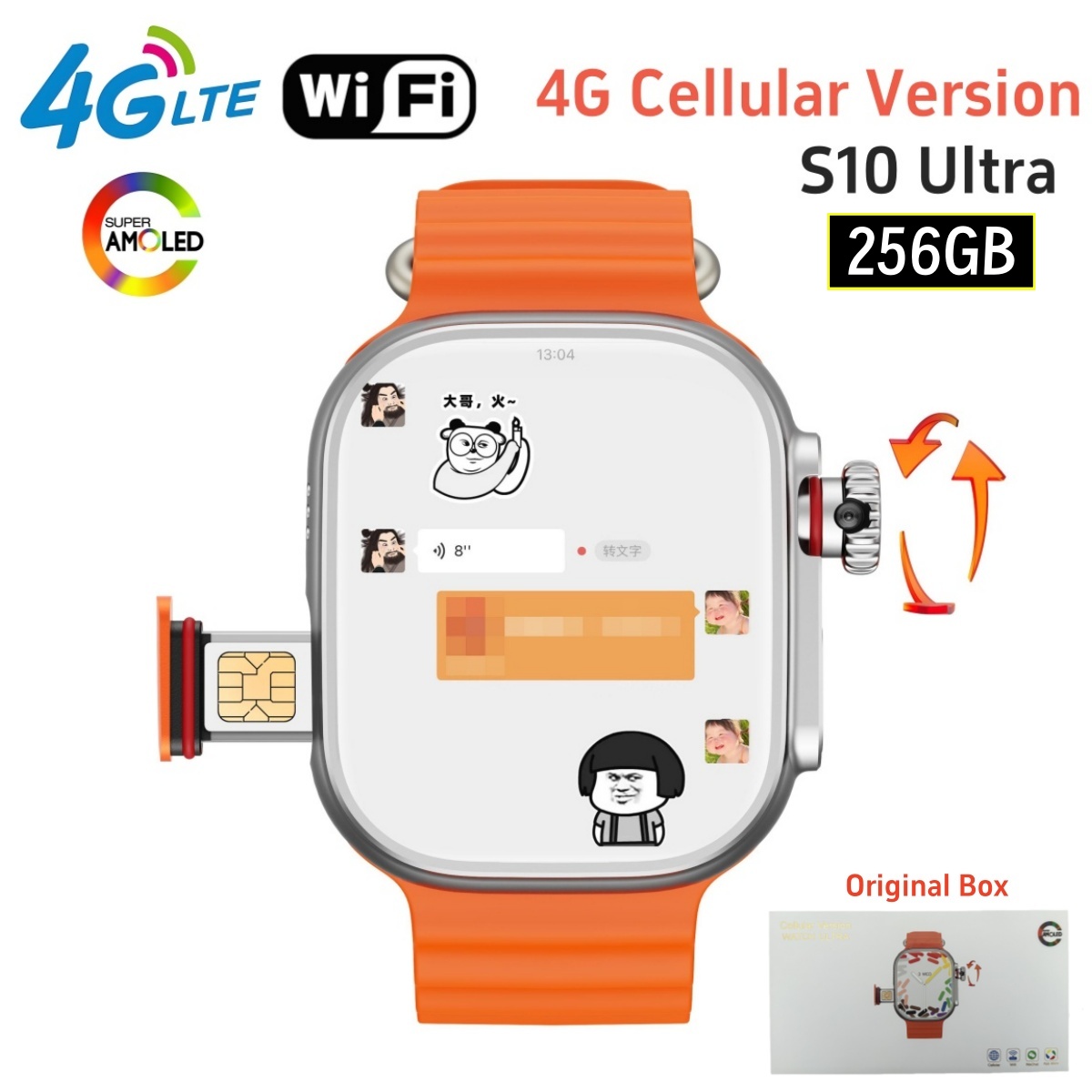 32+256GB 4G Smart Watch Androi - Smartwatch Instagram 评论和价格